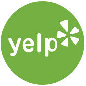 YELP LOGO WHITE - Swingle Landscape, Lawn Care & Tree Service