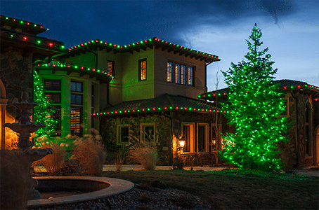 outdoor home christmas lights